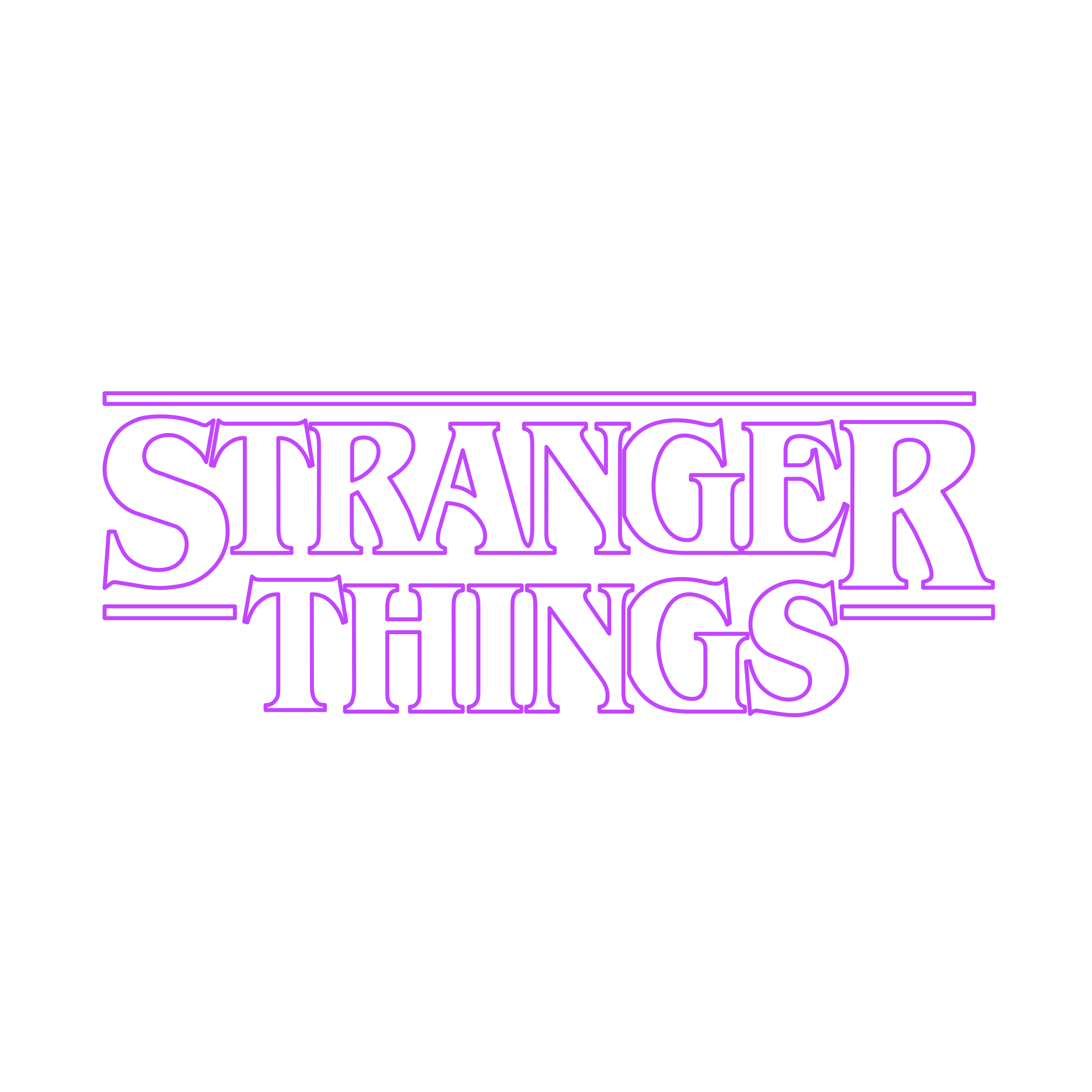 Pop Culture Stranger Things Outline Icon Svg Set Free Vectors